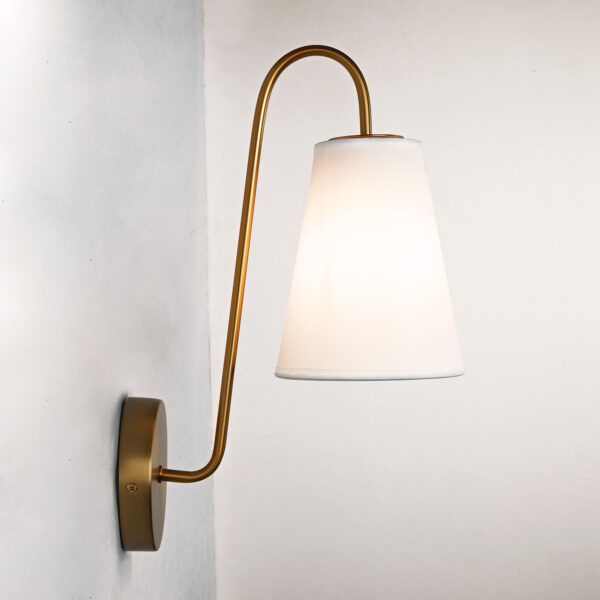 Elegant Design Minimalist Sconce with Linen Shade - Image 6
