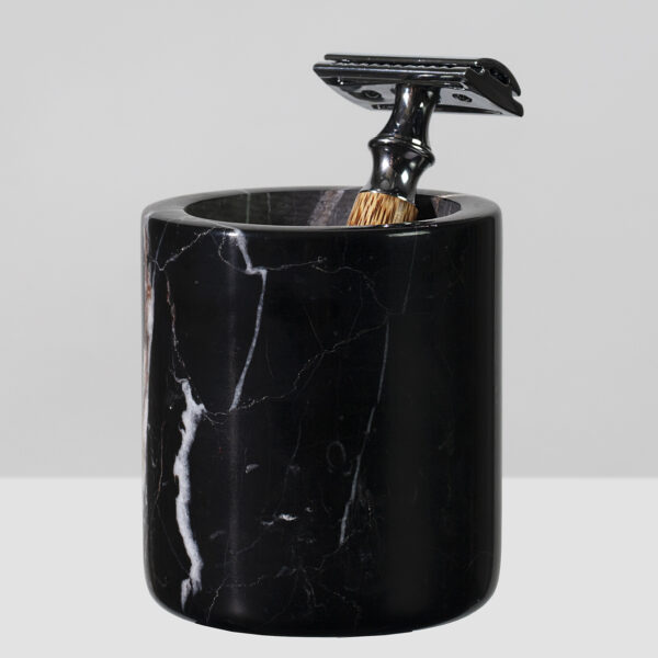Handcrafted Black Marquina Marble Bath Accessories - Image 32