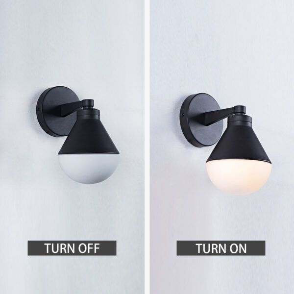 Minimalist Style Mlik Glass with Brass Fixture - Image 4