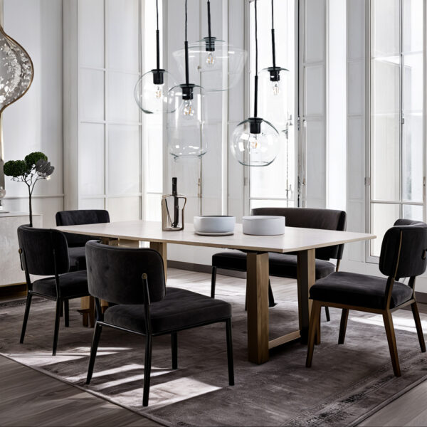 Adjustable Glass Shade Chandelier - Image 7