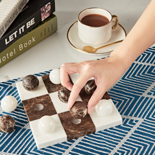 Dual Marble Classic Tic-Tac-Toe Board - Image 15