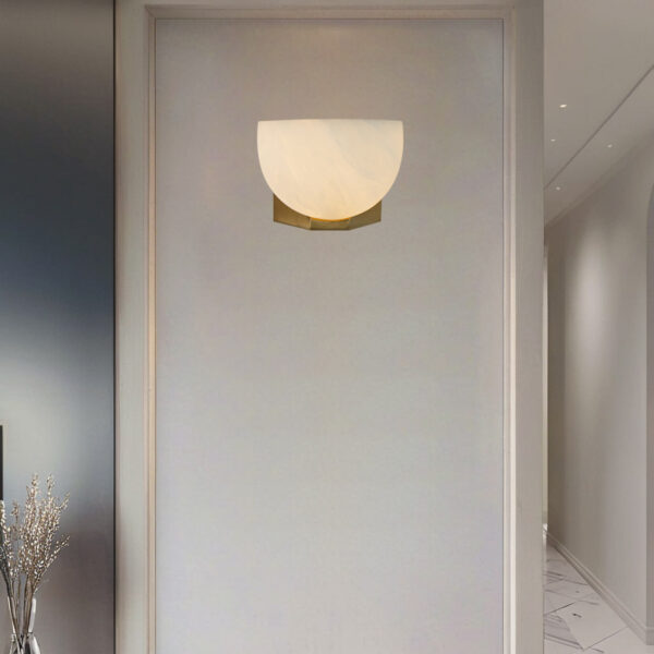 Engraved Elegance Alabaster Sconce - Image 30