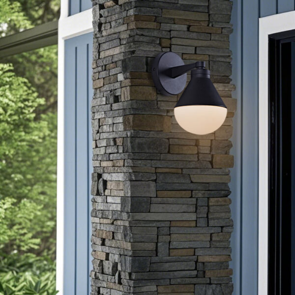 Industrial Conical Milk Glass Sconce - Image 17