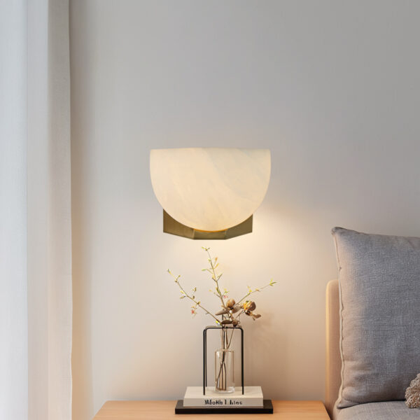 Engraved Elegance Alabaster Sconce - Image 26