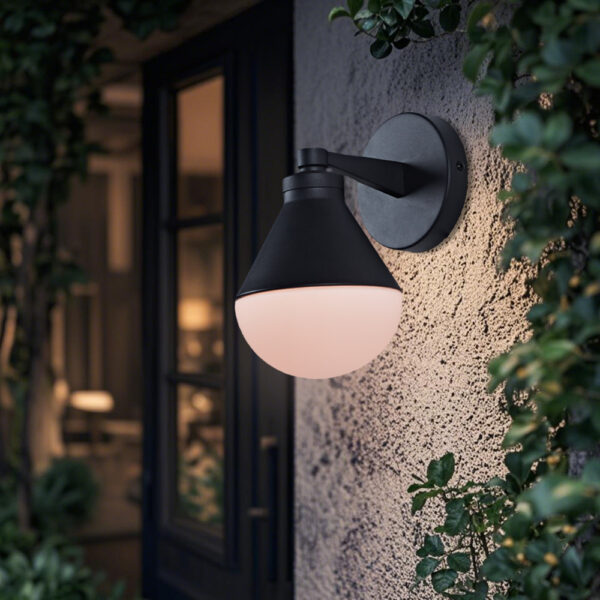 Industrial Conical Milk Glass Sconce - Image 18