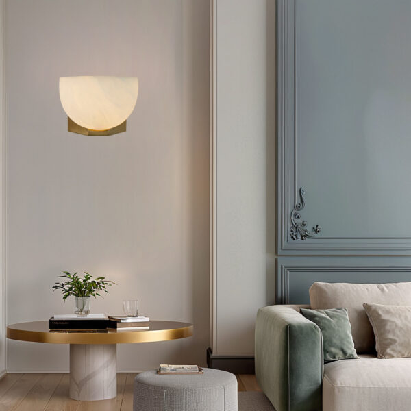 Engraved Elegance Alabaster Sconce - Image 29