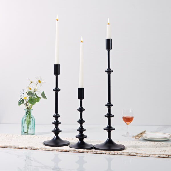 Modern Aluminum Taper Candle Holder with Powdercoated Finish - Image 6