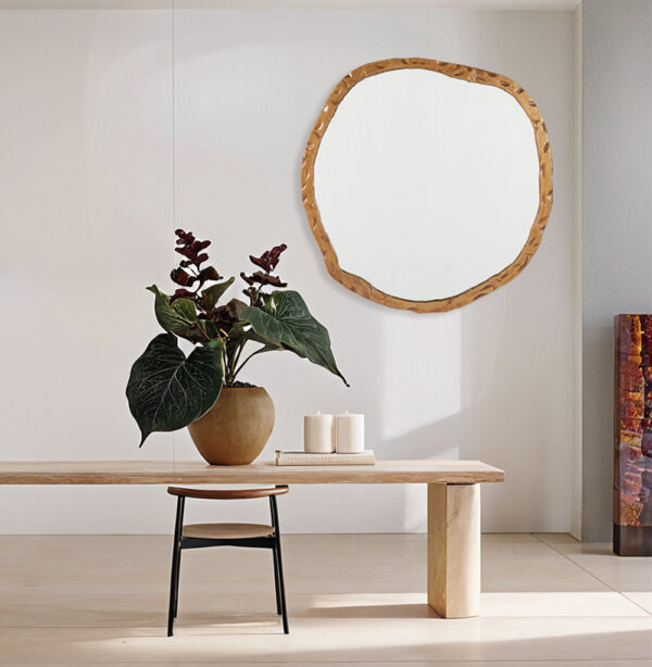 Metal Frame Round Wall Mirror - Image 7