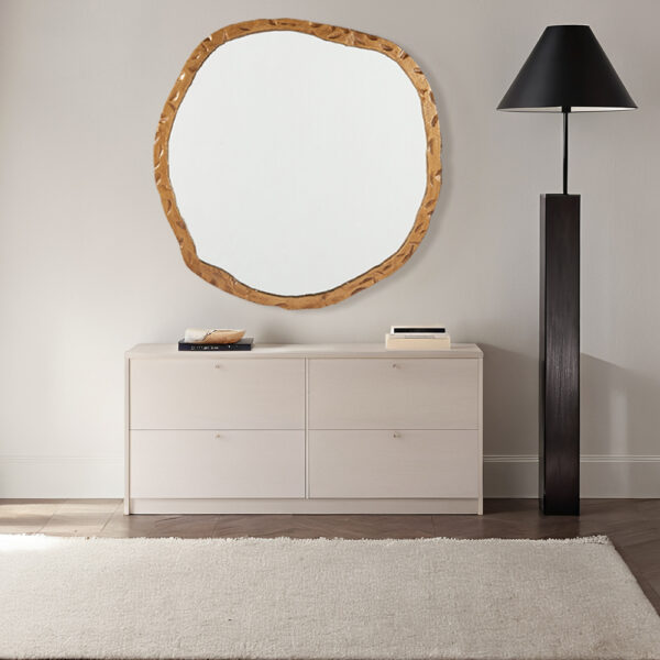 Metal Frame Round Wall Mirror - Image 8
