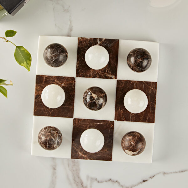 Dual Marble Classic Tic-Tac-Toe Board