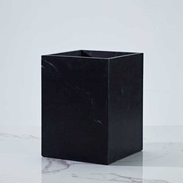 Handcrafted Black Marquina Marble Bath Accessories - Image 16