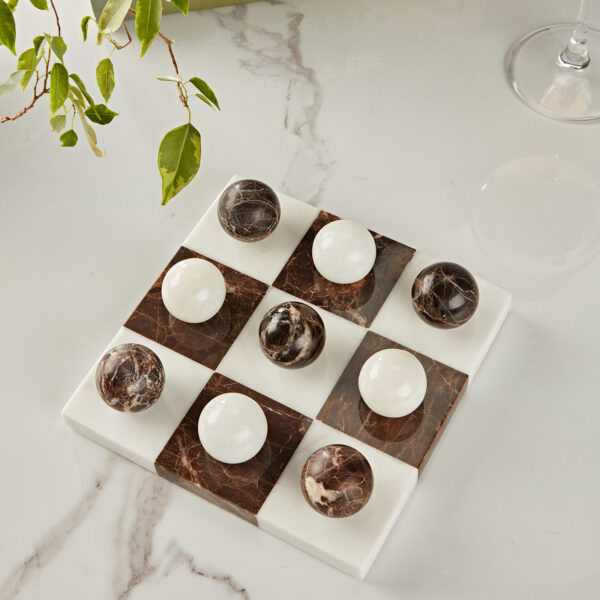 Dual Marble Classic Tic-Tac-Toe Board - Image 10