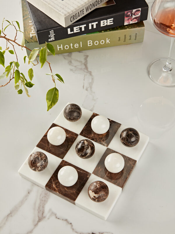 Dual Marble Classic Tic-Tac-Toe Board - Image 11