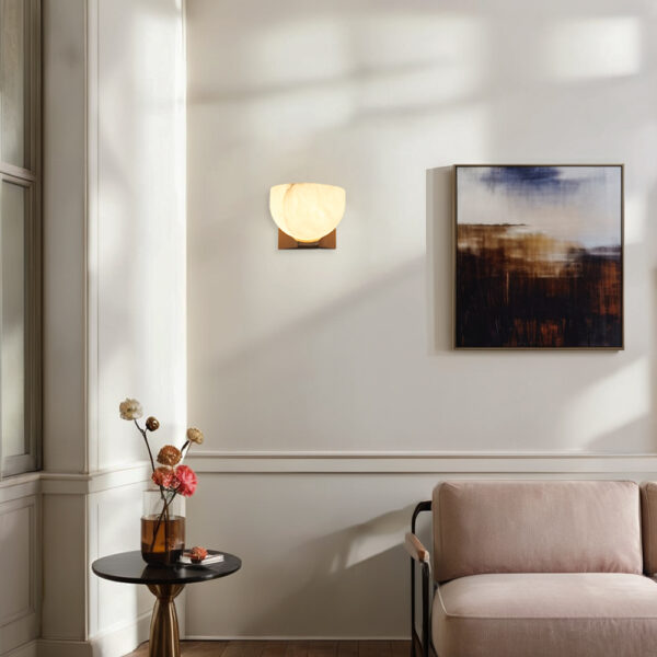 Engraved Elegance Alabaster Sconce - Image 40