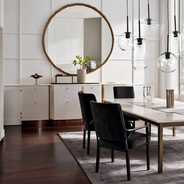 Adjustable Glass Shade Chandelier - Image 14