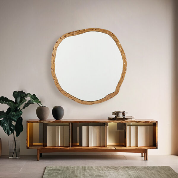 Metal Frame Round Wall Mirror - Image 12