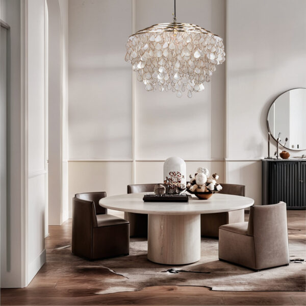Handcrafted Capiz Shell Chandelier - Image 13