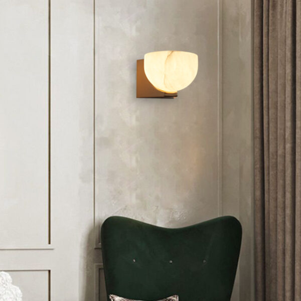Engraved Elegance Alabaster Sconce - Image 33