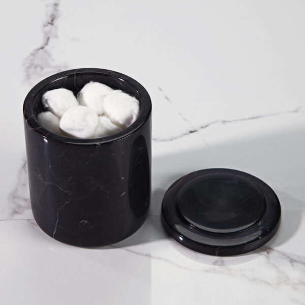 Handcrafted Black Marquina Marble Bath Accessories - Image 28