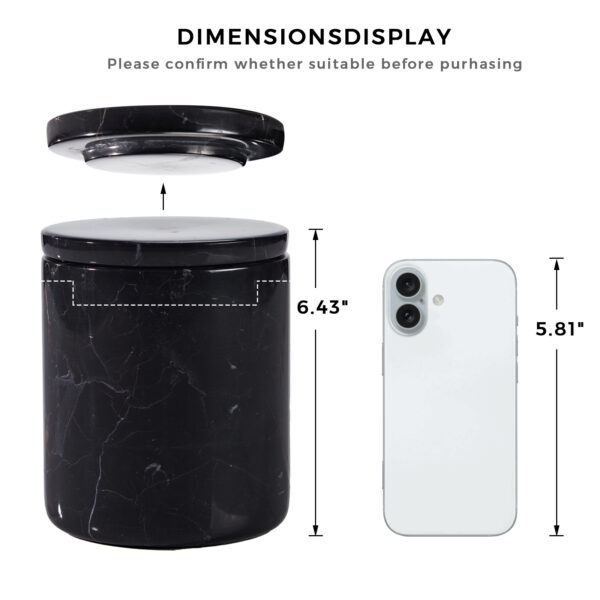 Handcrafted Black Marquina Marble Bath Accessories - Image 27
