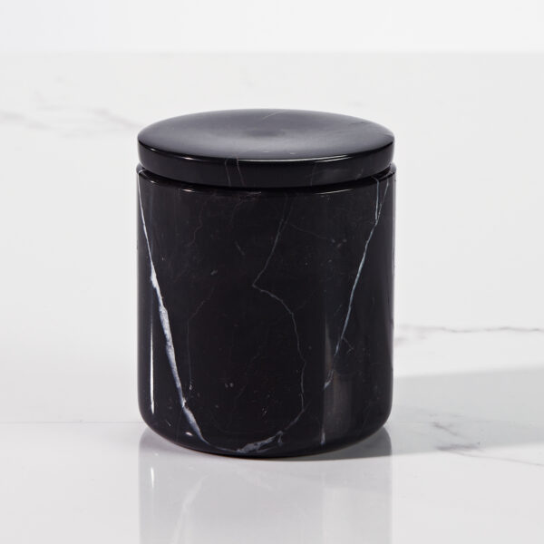 Handcrafted Black Marquina Marble Bath Accessories - Image 20