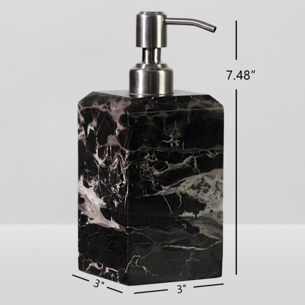 Silver Dragon Marble Luxe Soap Pump - Image 2