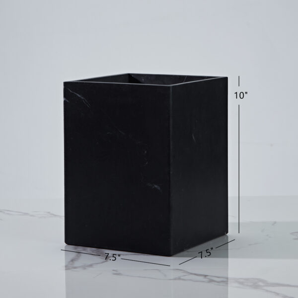 Handcrafted Black Marquina Marble Bath Accessories - Image 17
