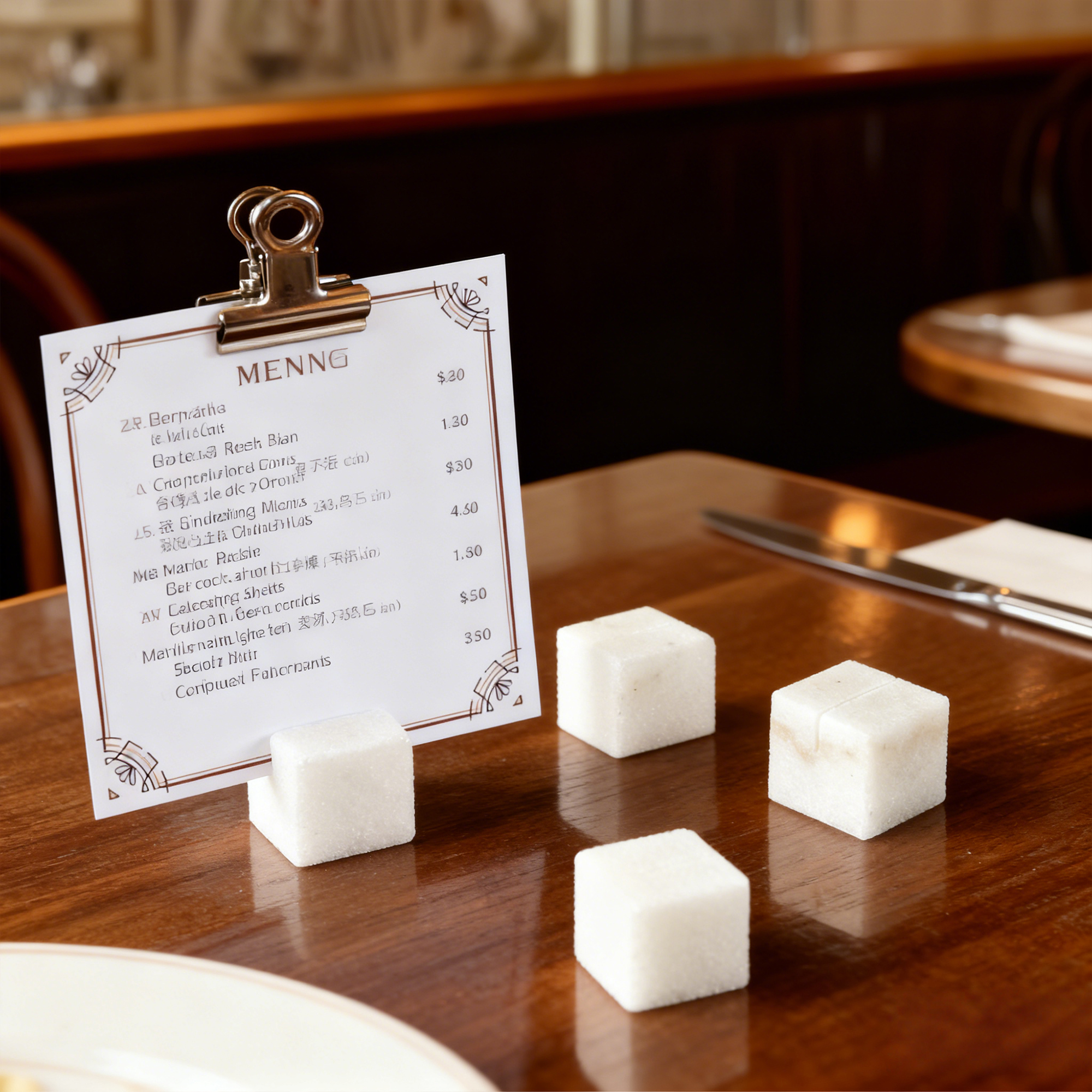 Handcrafted Elegant Polished White Marble Place Card Holders Set of 4 - Image 11