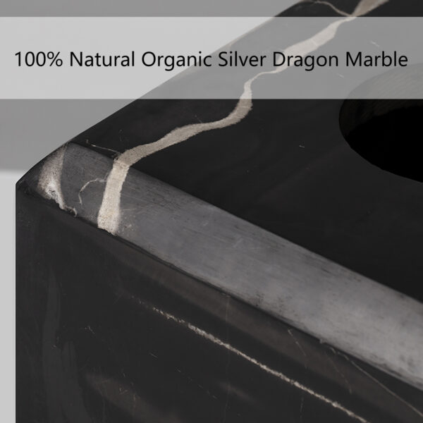 Silver Dragon Marble Luxe Tissue Box - Image 5
