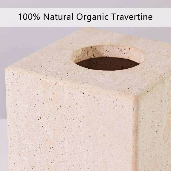 Nature's Touch Travertine Bath Accessories - Image 17