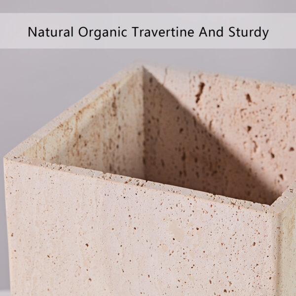 Nature's Touch Travertine Bath Accessories - Image 23