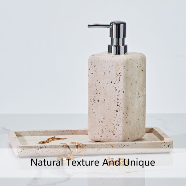 Nature's Touch Travertine Bath Accessories - Image 6