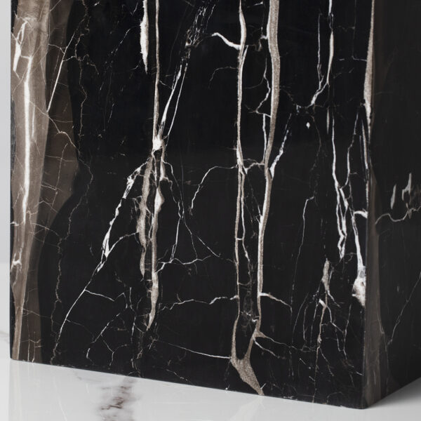 Silver Dragon Marble Luxe Trash Can/Wastebasket - Image 7
