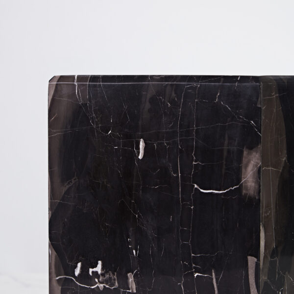 Silver Dragon Marble Luxe Trash Can/Wastebasket - Image 9