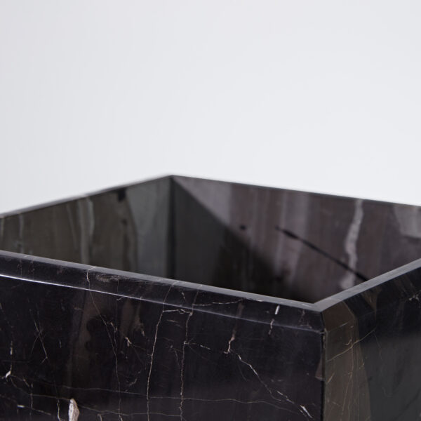 Silver Dragon Marble Luxe Trash Can/Wastebasket - Image 6
