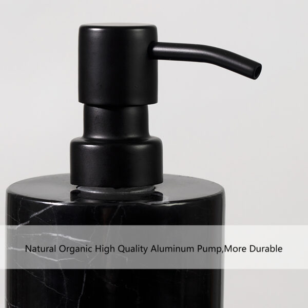 Handcrafted Black Marquina Marble Bath Accessories - Image 4