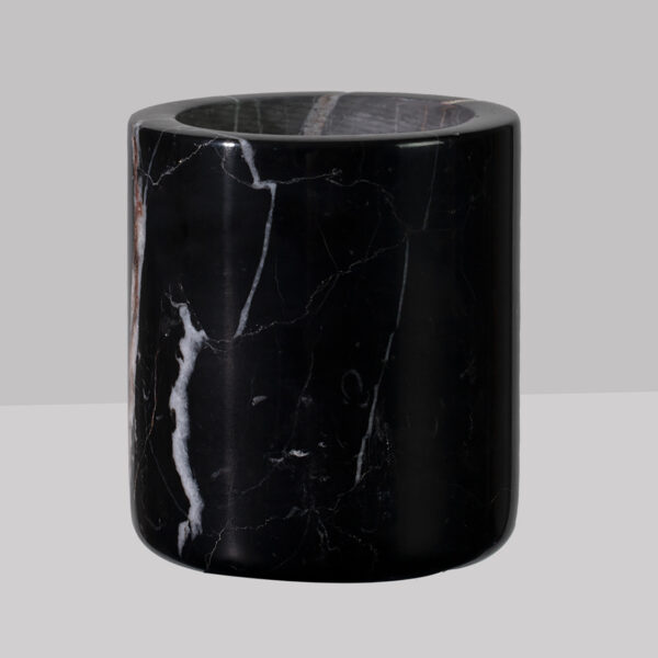 Handcrafted Black Marquina Marble Bath Accessories - Image 33