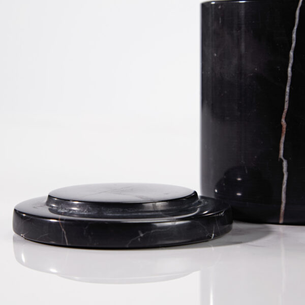Handcrafted Black Marquina Marble Bath Accessories - Image 24