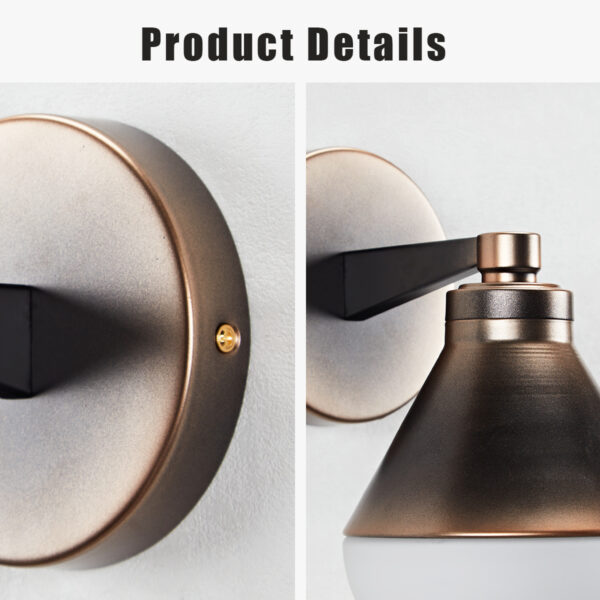 Industrial Conical Milk Glass Sconce - Image 21