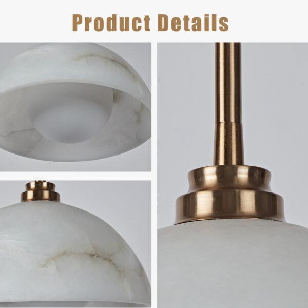 Elegant Alabaster Refinement Pendant - Image 5