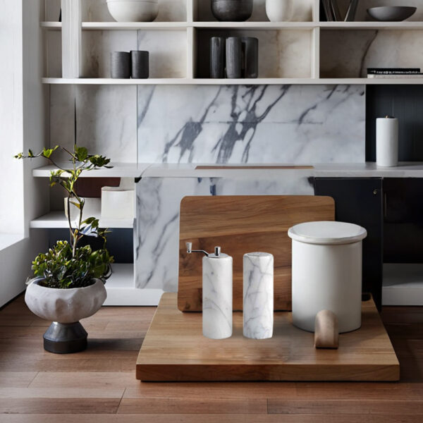 White Marble Salt& Pepper Shaker - Image 15