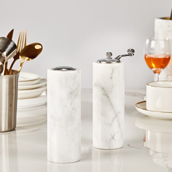 White Marble Salt& Pepper Shaker - Image 12