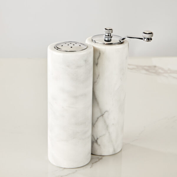White Marble Salt& Pepper Shaker