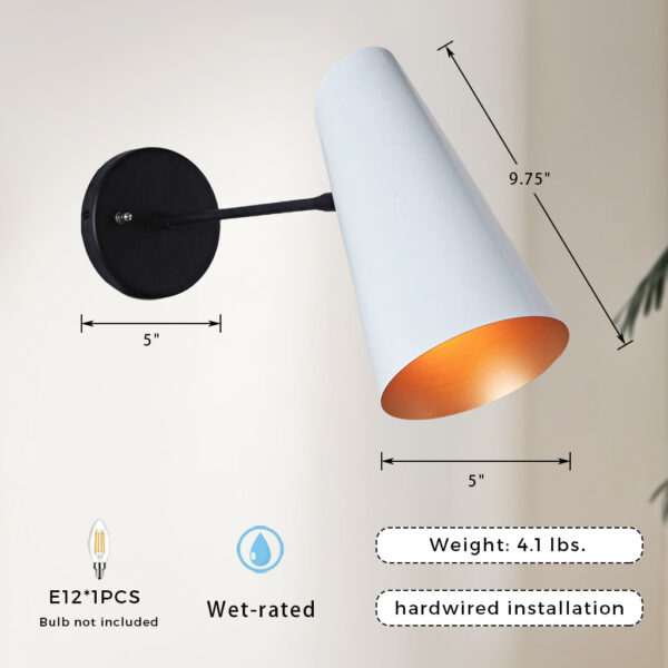 Metal Medium Streamline Glow Sconce - Image 2