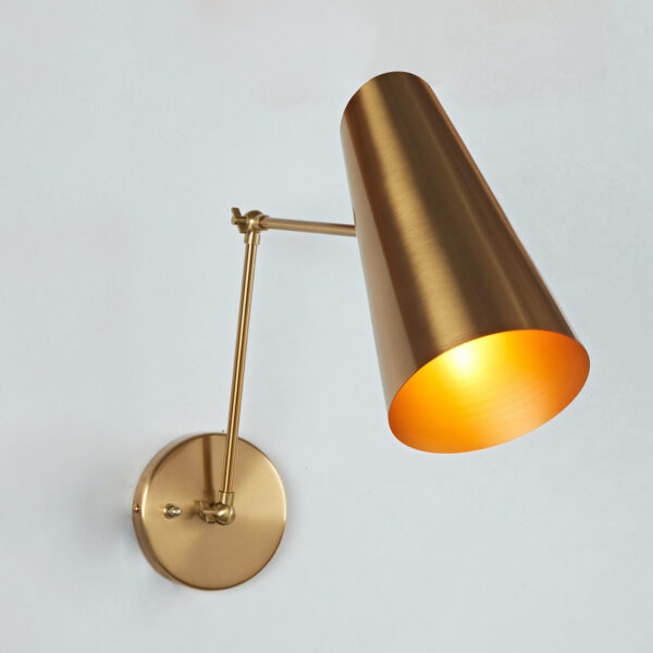 Elegant Articulating Mid-Century Modern Metal Sconce
