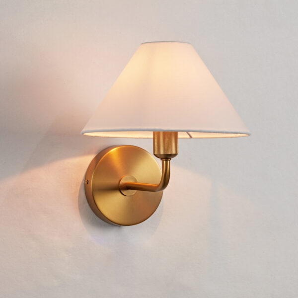 Elegant Linen Glow Sconce