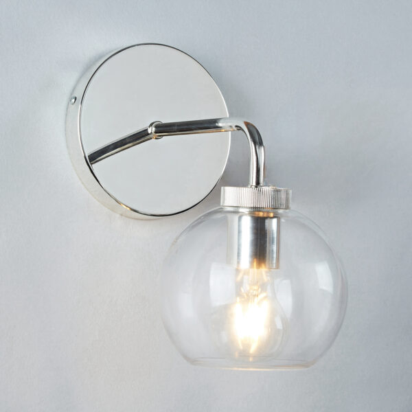 Blown Glass Steel Frame Single Sconce Collection - Image 66