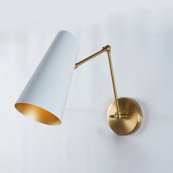 Elegant Articulating Mid-Century Modern Metal Sconce - Image 33