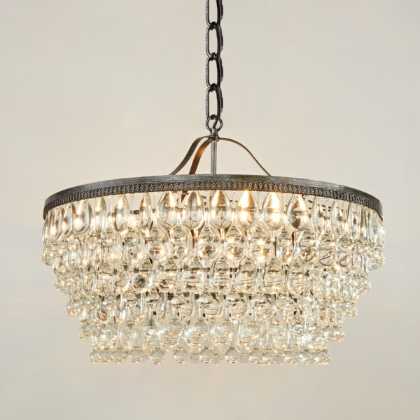 Vintage Crystal Raindrop Elegance Chandelier