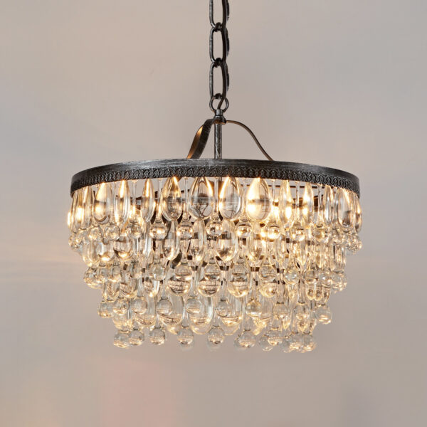 Vintage Crystal Raindrop Elegance Chandelier - Image 14